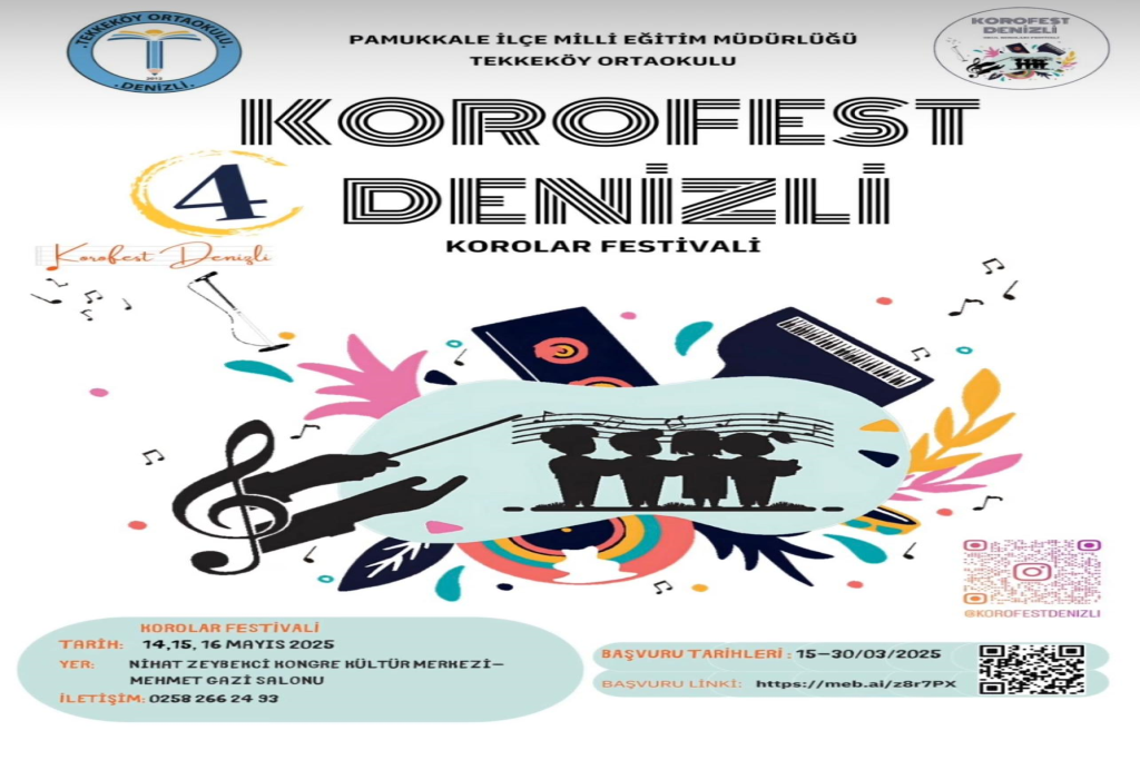 İzmir Demokrasi Üniversitesi Korosu Denizli Korolar Festivaline katıldı.