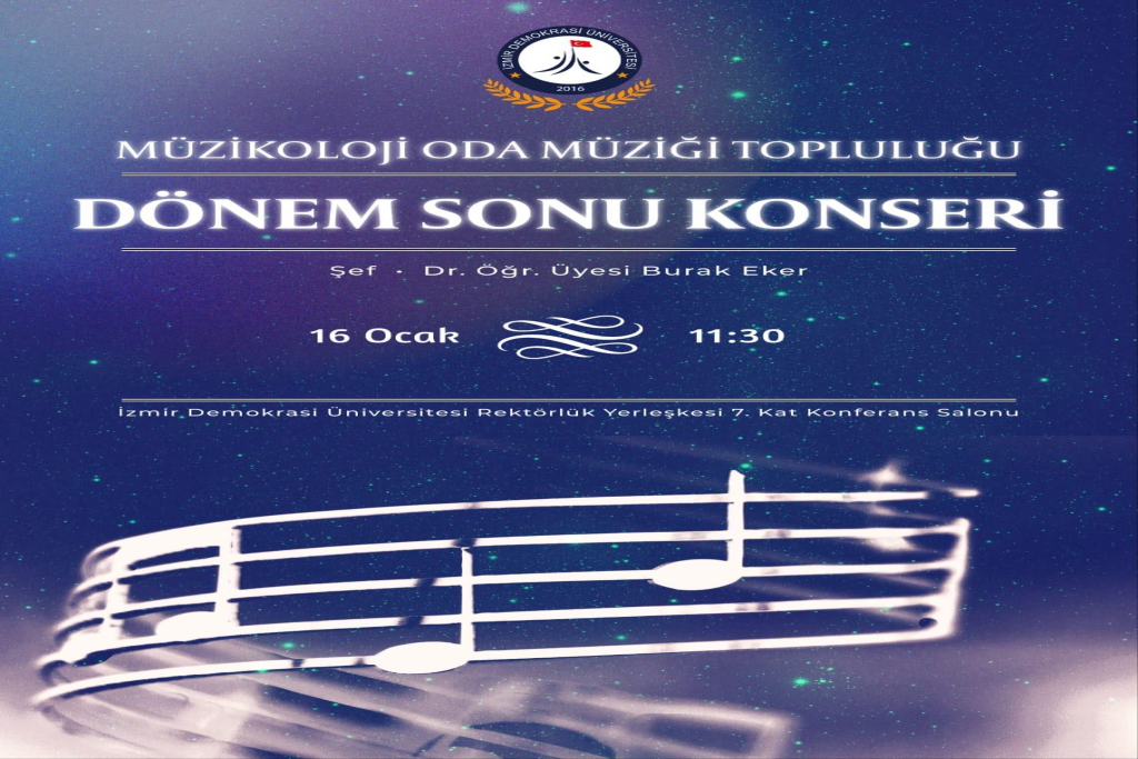 Müzikoloji Oda Müziği Topluluğu Dönem Sonu Konseri